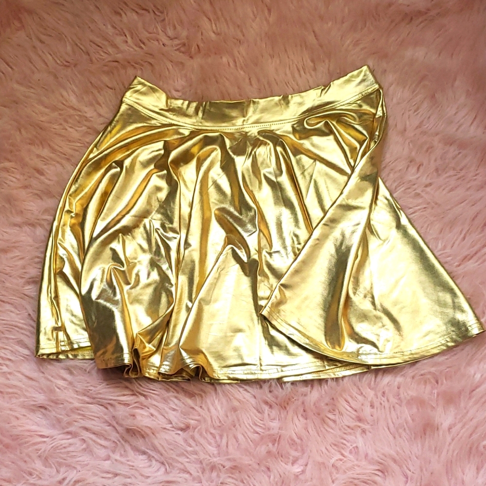 Gold Aline skirt